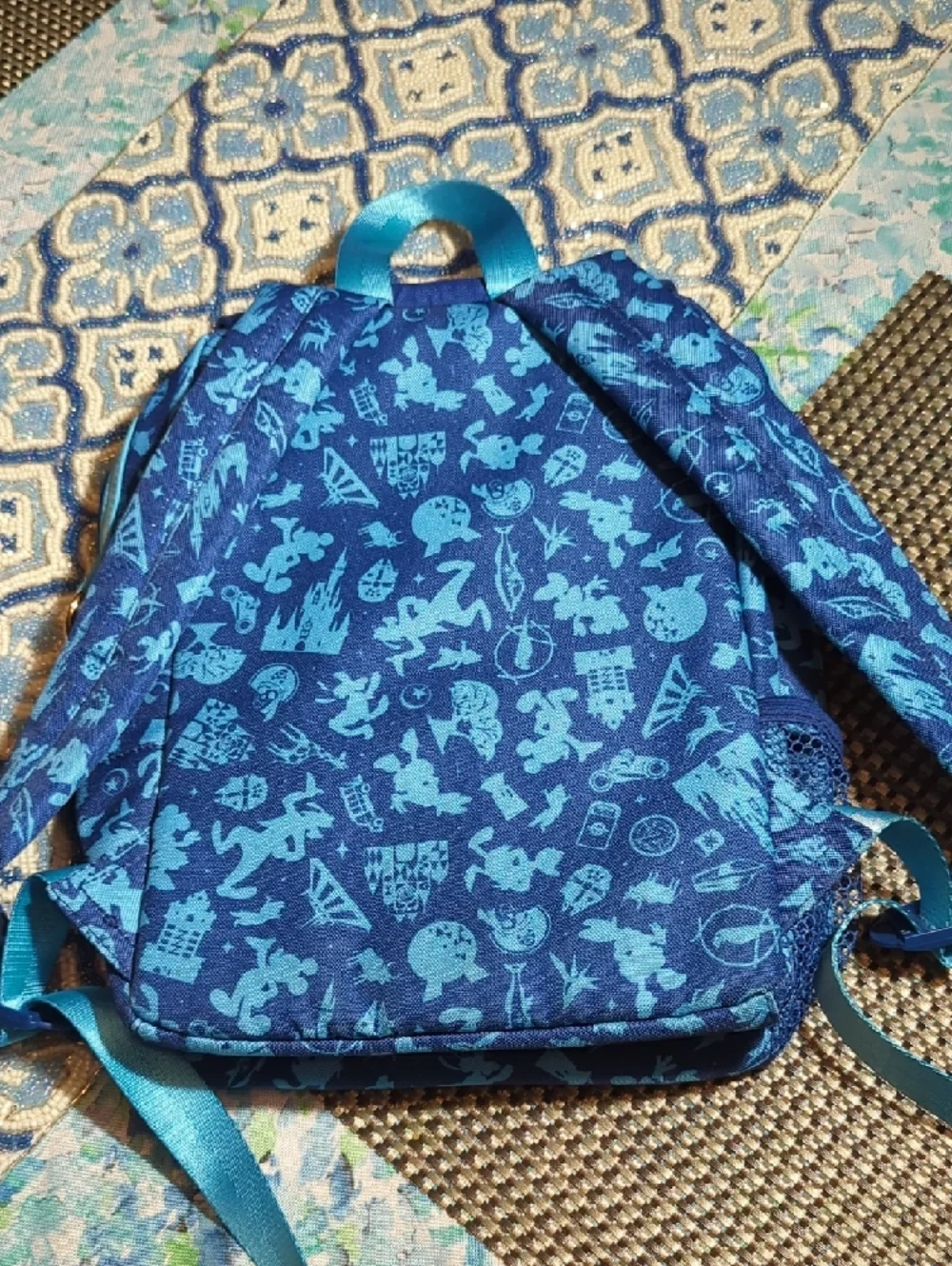Disney Blue Walt Disney World 50th Anniversary Character Backpack